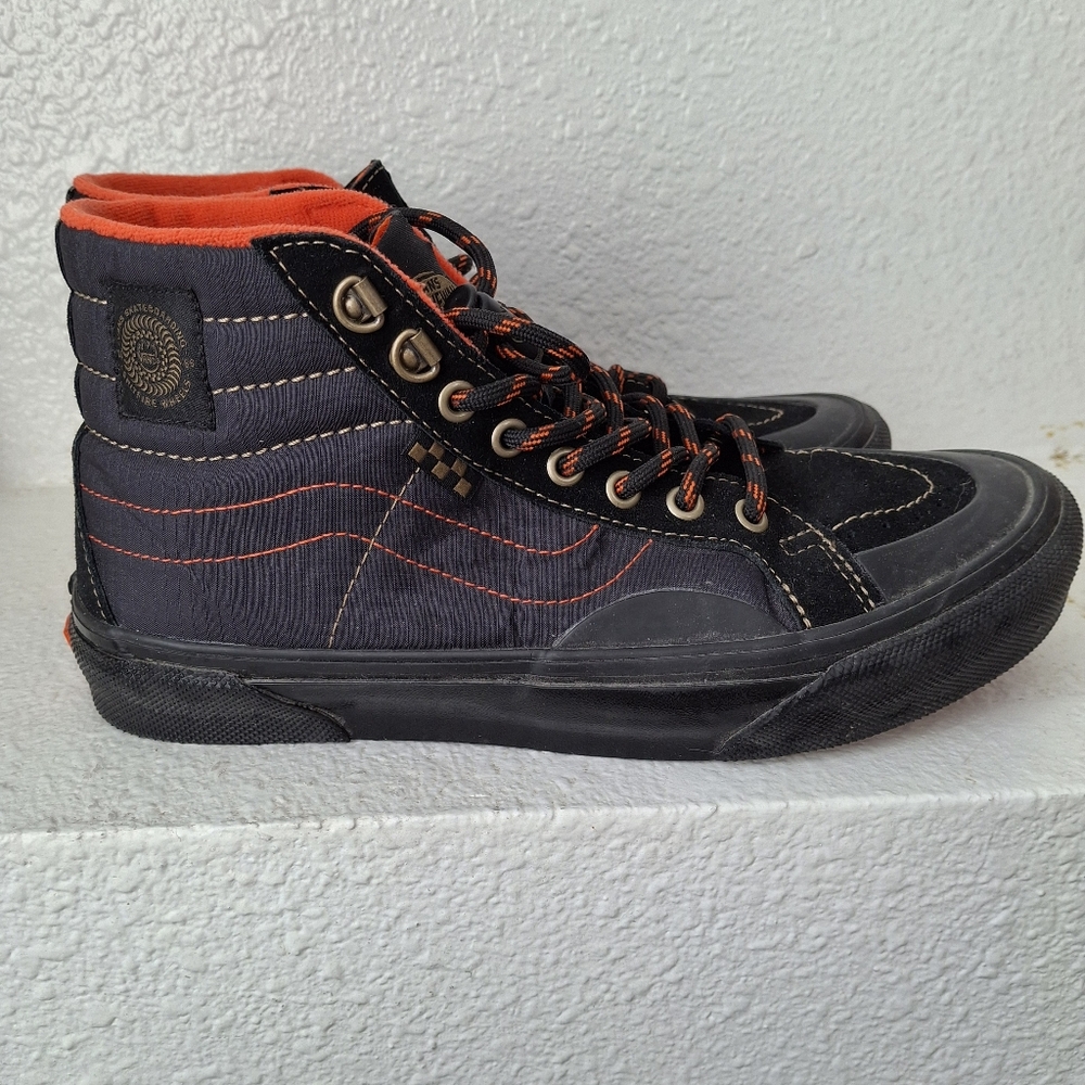 Vans Skate Sk8-hi Spitfire Black Shoes - Picture 5 of 14